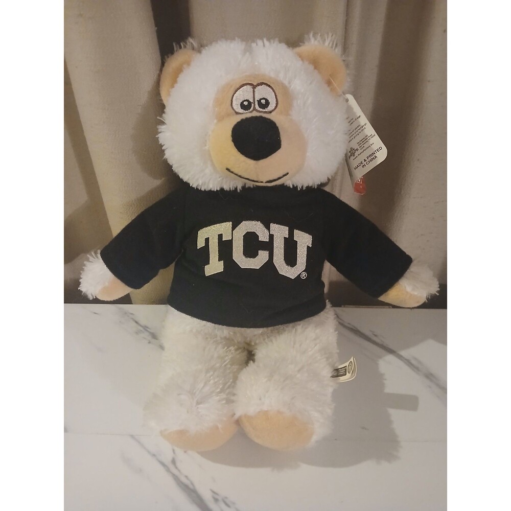 Officially Licensed Texas Christian University Team Spirit Sparkle Bear Plush